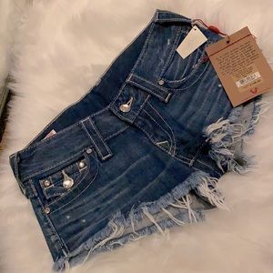 True Religion Joey Cut off shorts